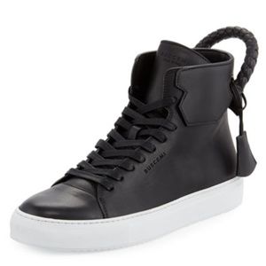 Buscemi 125mm Weave Black/White womens sneakers